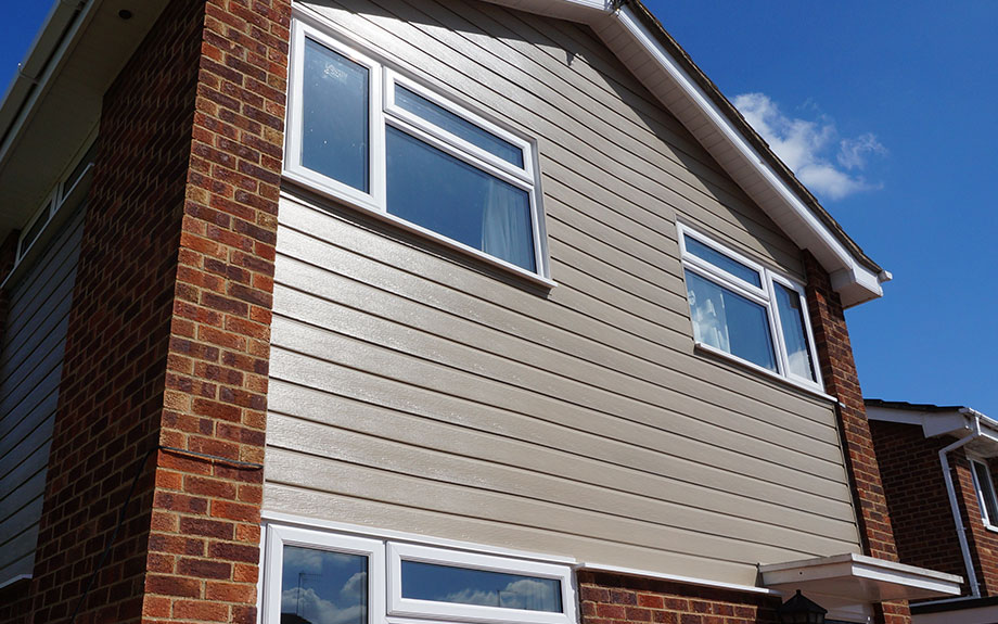 Brown external cladding