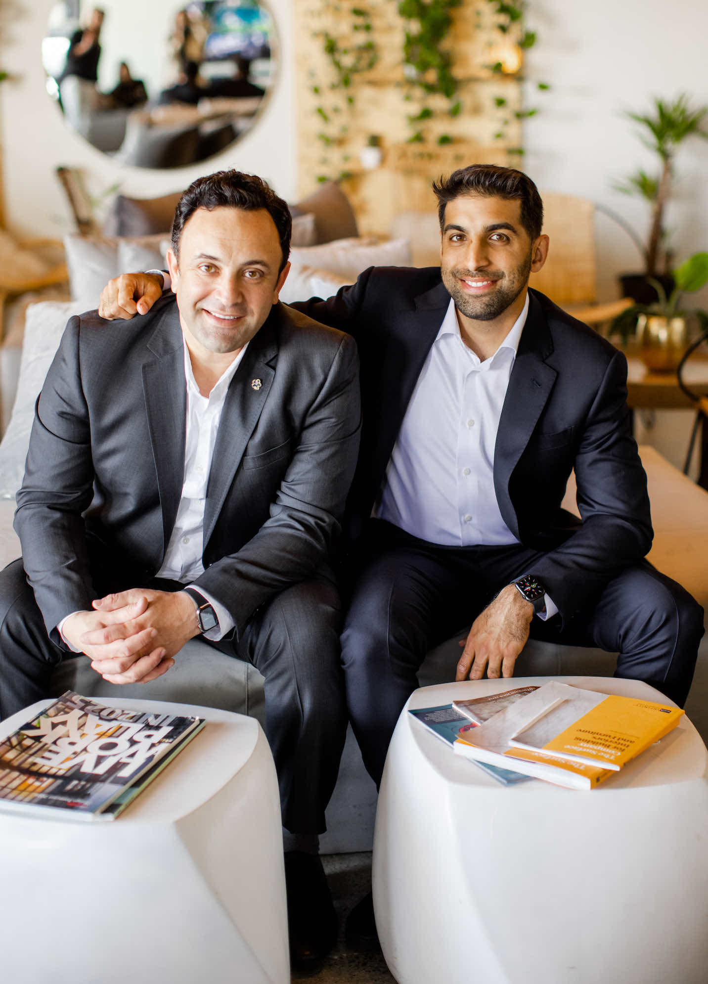 Michael and Dalip smiling