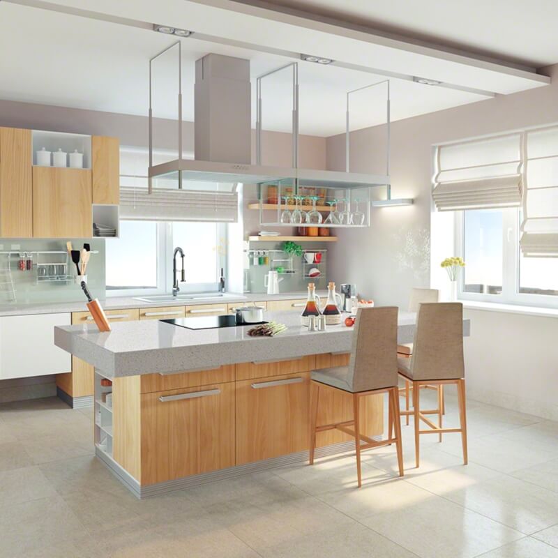 1grey quartz worktop
