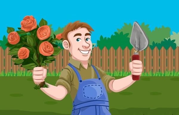 Gardener planting flowers 600 Pixabay