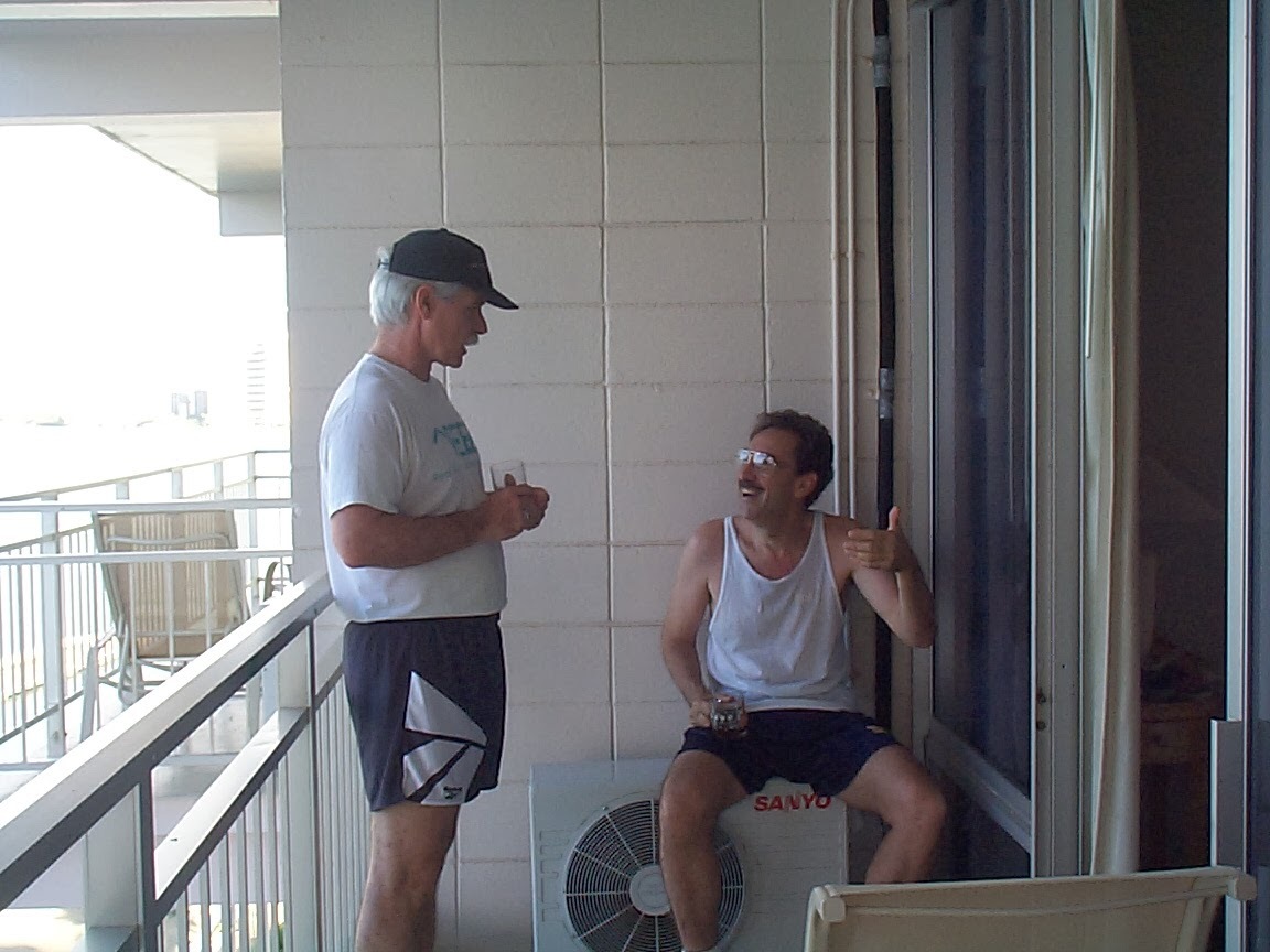 John and Saul in 1998