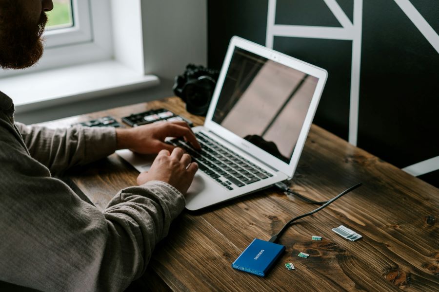Man on laptop