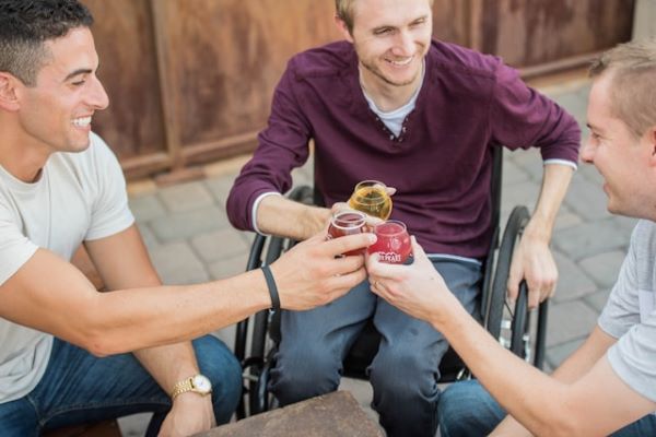 Men smiling making a toast 600 Unsplash
