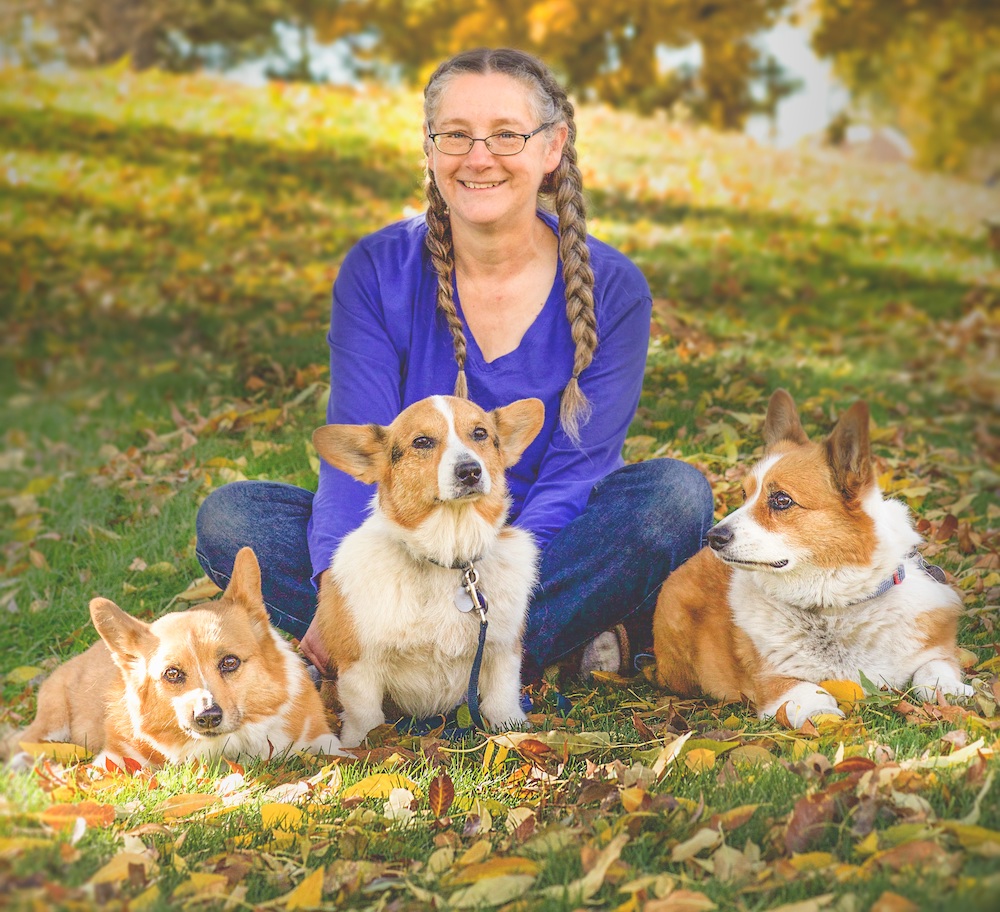 Miriam image with dogs