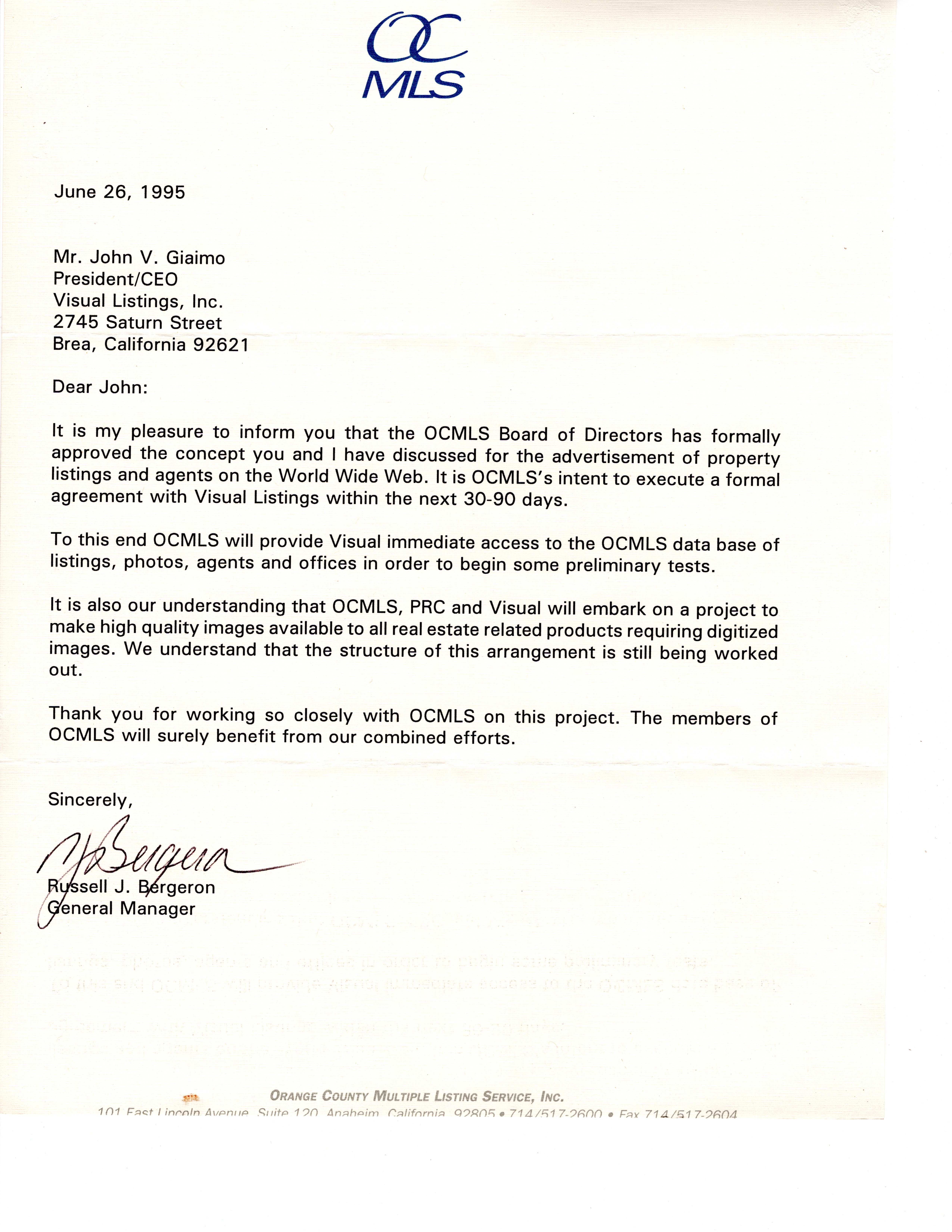 OCMLS June 26, 1995