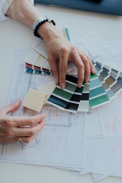 Person holding color palettes 400 Pexels