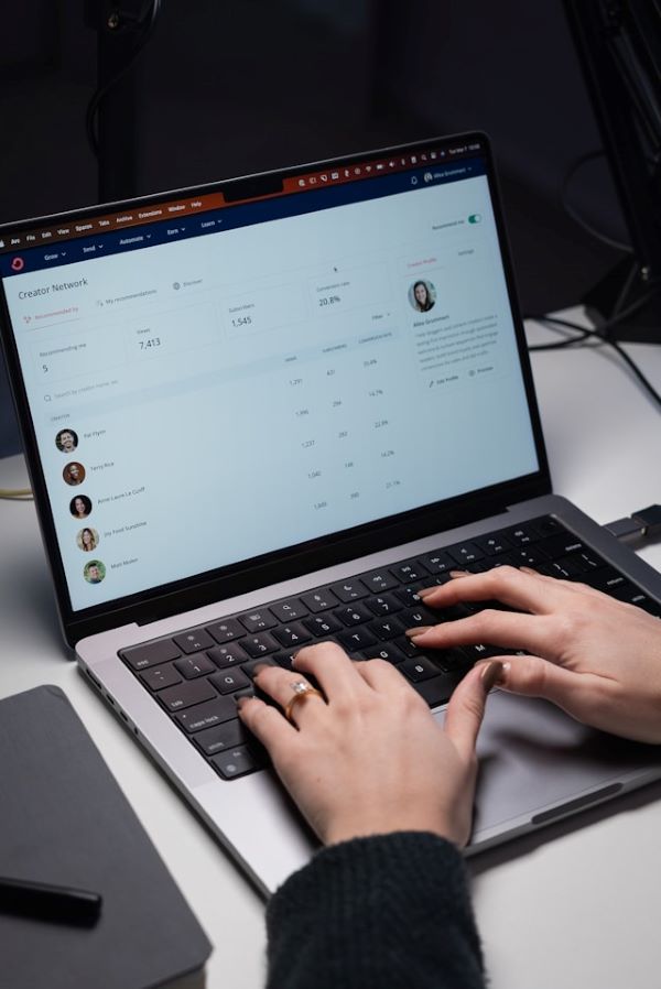 Person typing on laptop 600 Unsplash