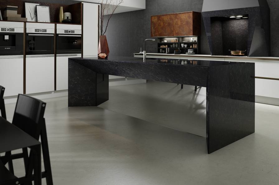 dark matte kitchenn