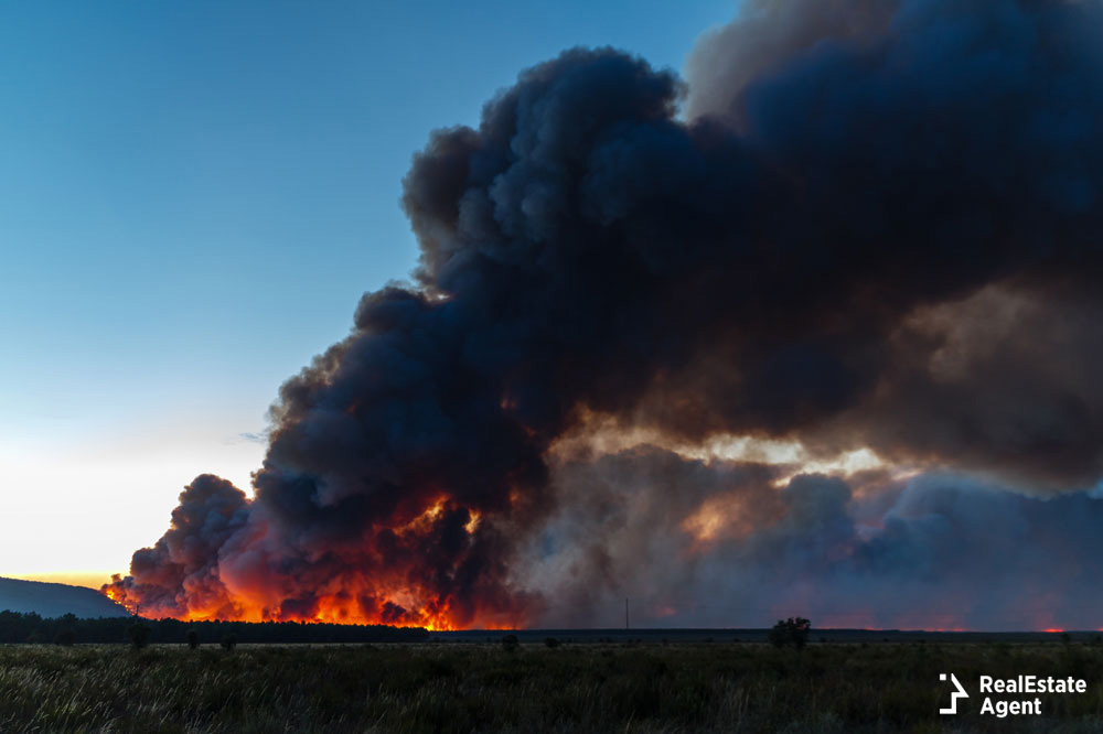 massive wildfire