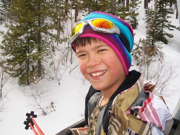 skiing