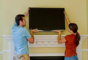 How do I move the Flat Screen TV?