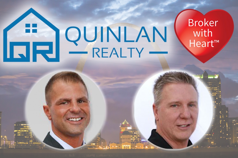 Quinlan Realty Broker Craig Car and Real Estate Agent Kevin Robben Give Back