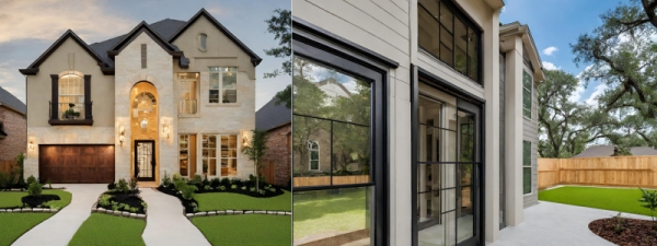 New home design for Houston new construction.