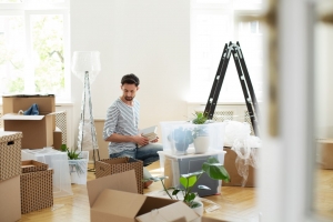 Man preparing for a move
