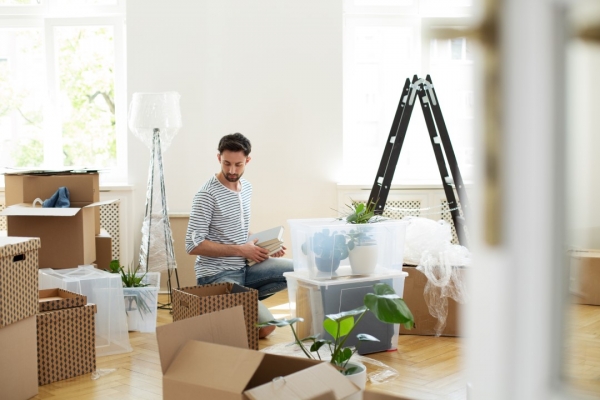 Man preparing for a move