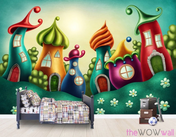Cityscape Wall Murals - Striking Kids Wallpaper Designs