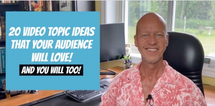 Michael Krisa Shares 20 Video Topic Ideas That Your Audience Will Love – And You Will Too!