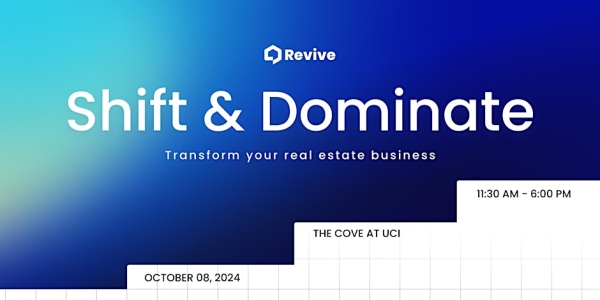 Real Estate Agents: How to modernize your business at the Revive Edge Event on Oct. 8 in Southern California