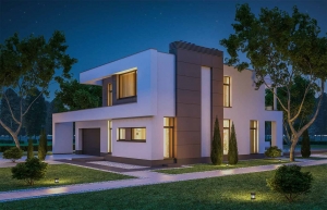 Rendered house