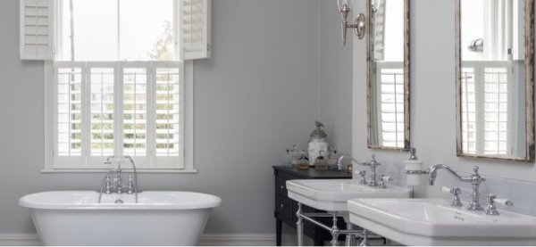 Interior design tips to compliment white wooden plantation shutters