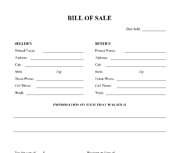 Why a Bill of Sale Is Always Important