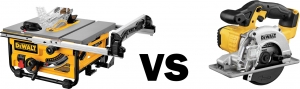 Circular saw vs Table saw