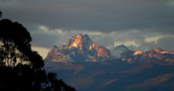 Awesome evening in Nanyuki,facing Mout Kenya.