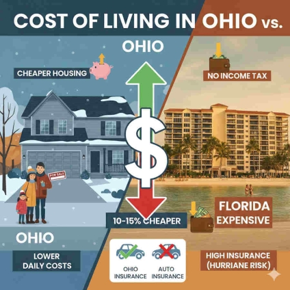 Cost of Living in Ohio vs Florida: 2025/2026 Comparison