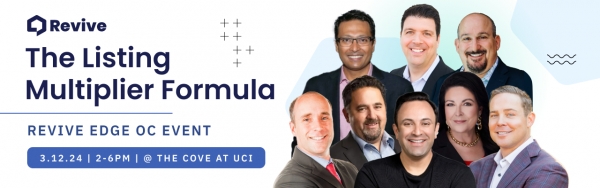 SoCal real estate agents: Unlock success at Revive Edge OC Event - A mastermind event March 12 featuring Sharran Srivatssa