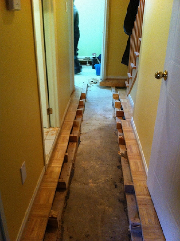 Water Damaged Hallway