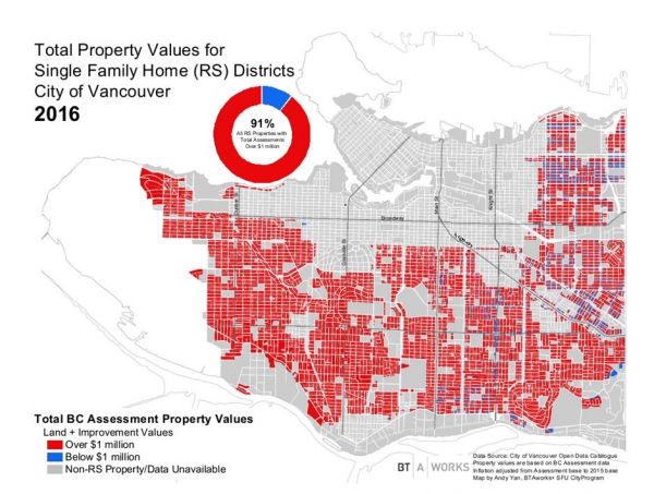 Vancouver housing map